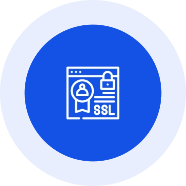 SSL certificate website security icon